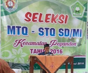 Pegandon Gelar Seleksi MTQ Tingkat SD/MI