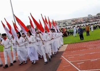 Defile 12 Ribu Peserta Upacara HAB Kemenag