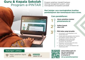 Ikuti Pelatihan Guru dan Kepala Sekolah Program e-PINTAR