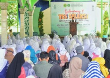 Calon Santri Darul Amanah Ikuti Tes Gelombang 1