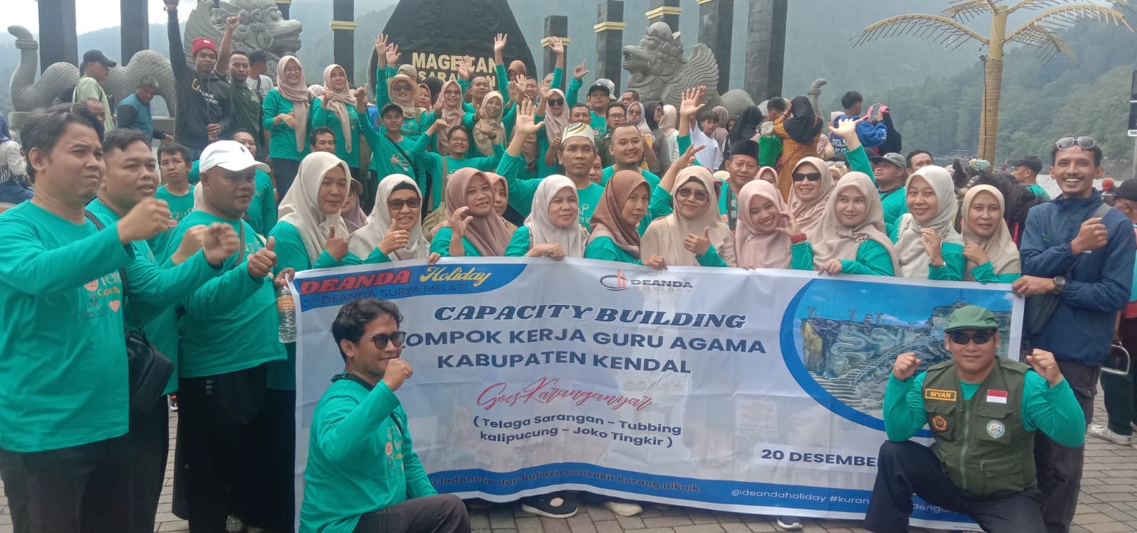Pererat Silaturahmi dan Solidaritas, Ratusan Guru PAI SD Se-Kabupaten Kendal Gelar Rakor dan Wisata Religi di Magetan-Karanganyar-Sragen