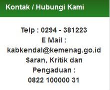 Ini Nomor SMS Pengaduan Kemenag Kendal