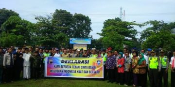 Polres , TNI , FKUB dan Tokoh Agama Gelar Deklarasai Kebinekaan