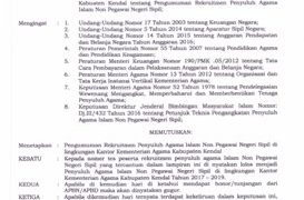 Hari Ini, Rekruitmen Penyuluh Agama Non PNS Diumumkan