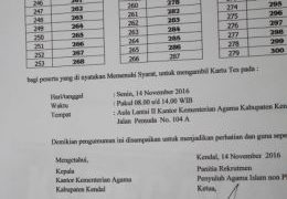 279 Orang Lolos Seleksi Administrasi PAH 2017