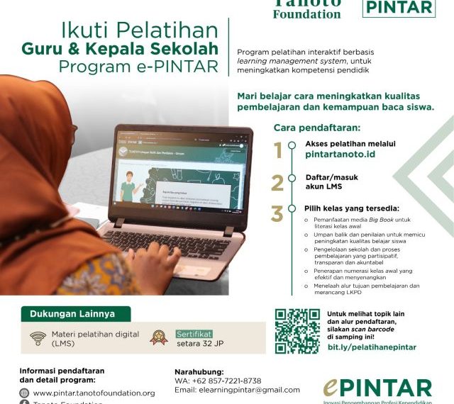 Ikuti Pelatihan Guru dan Kepala Sekolah Program e-PINTAR