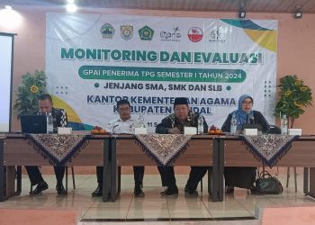 Seksi PAIS Kankemenag Kendal Gelar Monev GPAI Penerima TPG Semester 1 Tahun 2024