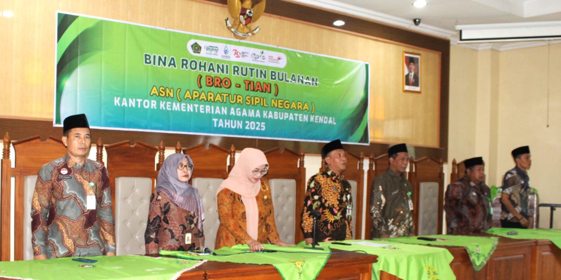 Bina Rohani Rutin Bulanan (BRO-TIAN), Kepala Kankemenag Kendal Sampaikan Hal Ini