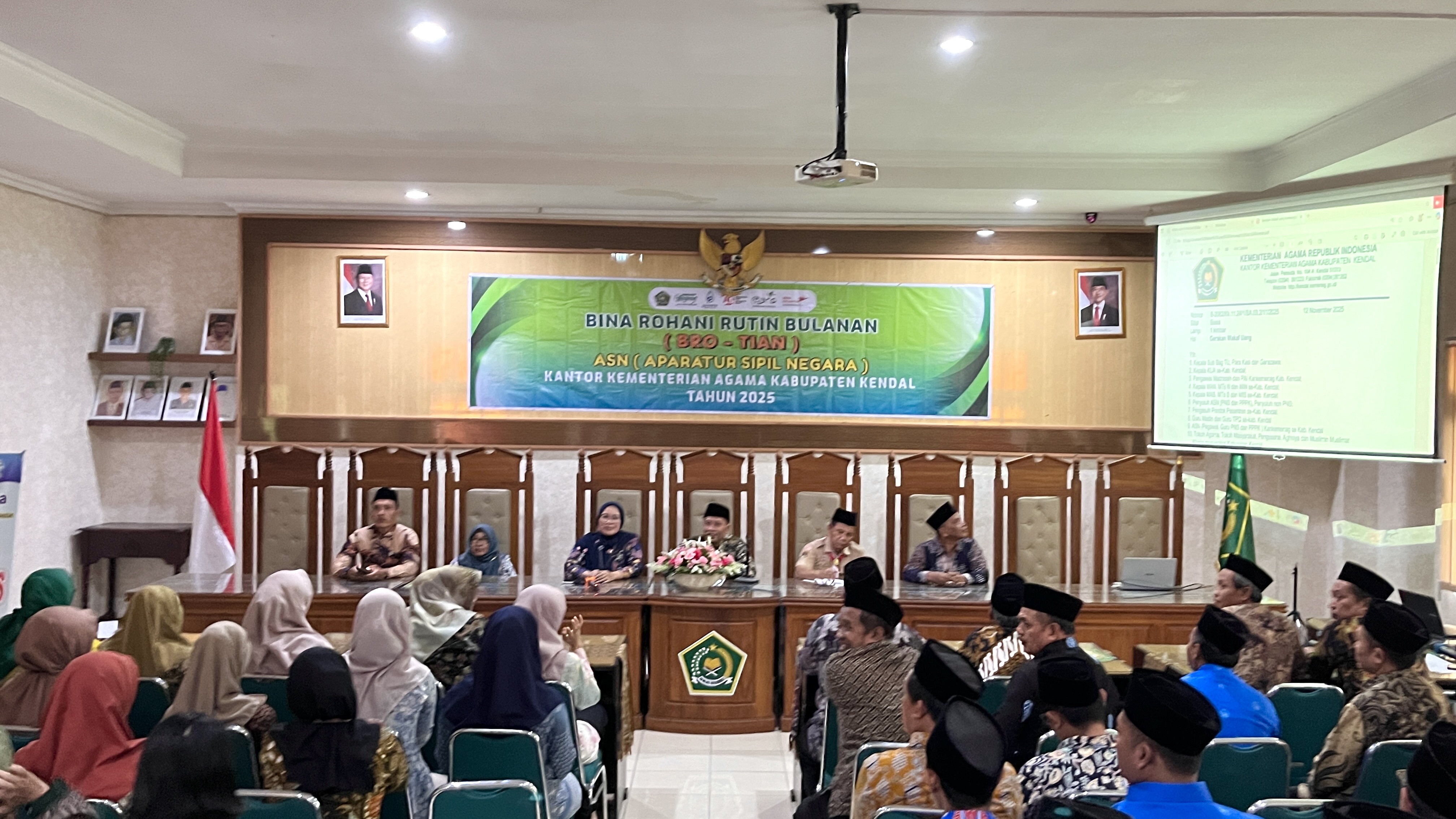 Kemenag Kendal Gelar Bina Rohani Rutin Bulanan (BRO-TIAN) Bulan November 2025