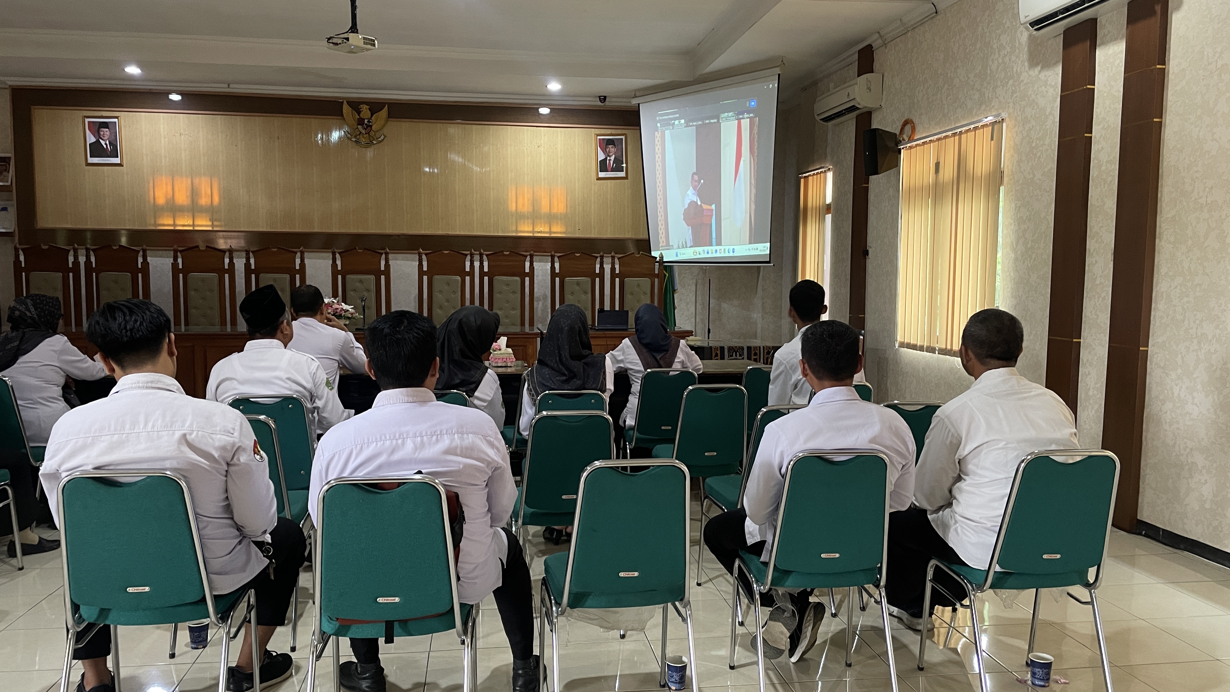 Wujudkan Wilayah Bebas dari Korupsi, Kemenag Kendal Ikuti Submit Serentak Pembangunan Zona Integritas