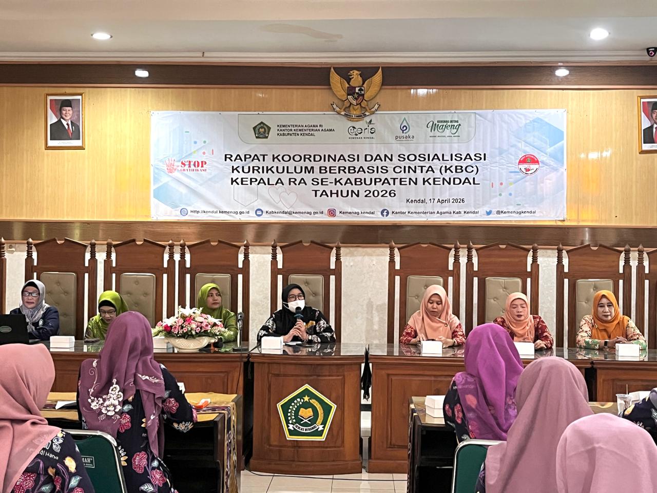 Dorong Generasi Berkarakter, Kemenag Kendal Gelar Rakor dan Sosialisasi KBC untuk Kepala RA